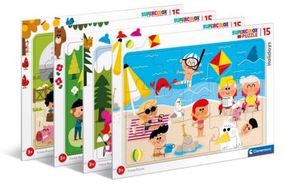 Opakowanie Puzzle ramkowe 15 Super kolor Holidays