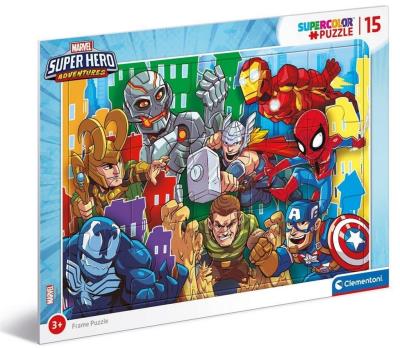 Opakowanie Puzzle ramkowe 15 Super Kolor Superhero