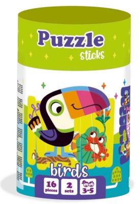 Puzzle sticks. Ptaki. Wydawca: Roter Kafer. SmakLiter.pl Opakowanie Puzzle sticks. Ptaki