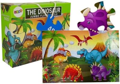 Puzzle Układanka Świat Dinozaurów 48 elem. Wydawca: Lean Toys. SmakLiter.pl Opakowanie Puzzle Układanka Świat Dinozaurów 48 elem