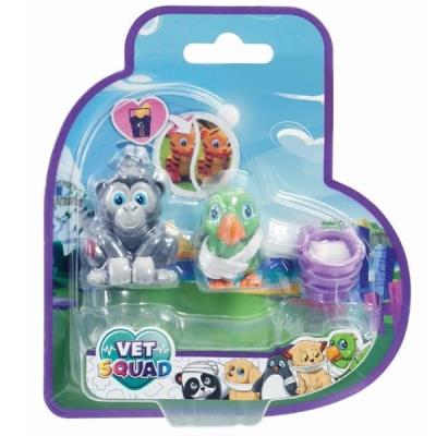 Super Vet Squad. Zwierzątka Goryl i Papuga. Wydawca: Goliath. SmakLiter.pl Opakowanie Super Vet Squad. Zwierzątka Goryl i Papuga