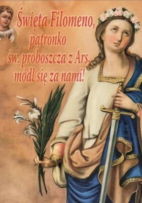 Okładka książki Święta Filomeno, patronko św. proboszcza z Ars...