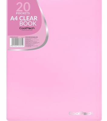 Teczka clear book A4 Coolpack Pastel 20 koszulek róż. Wydawca: Patio. SmakLiter.pl Opakowanie Teczka clear book A4 Coolpack Pastel 20 koszulek róż