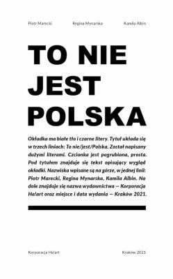 Okładka książki To nie jest Polska