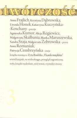Okładka książki Twórczość 3/2021
