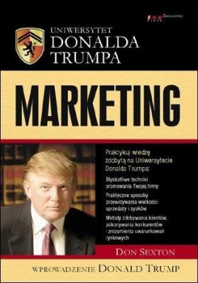 Okładka książki Uniwersytet Donalda Trumpa. Marketing