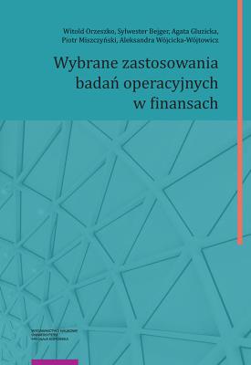 Okładka książki Wybrane zastosowania badań operacyjnych w finansach