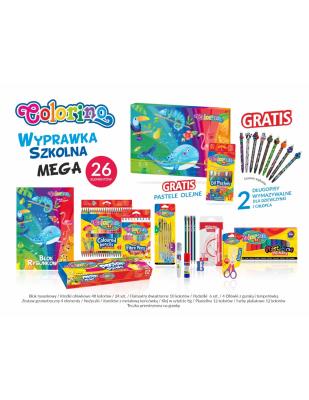 Wyprawka szkolna Colorino Kids Mega. Wydawca: Patio. SmakLiter.pl Opakowanie Wyprawka szkolna Colorino Kids Mega