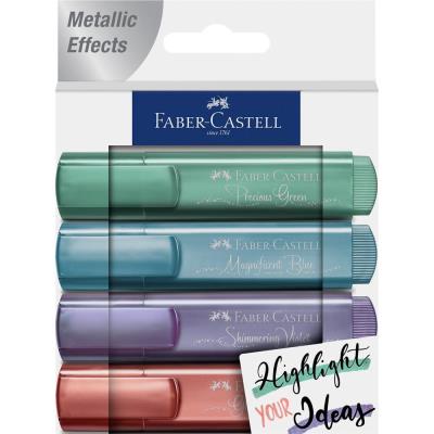 Opakowanie Zakreślacz metaliczny 4 kolory FABER CASTELL