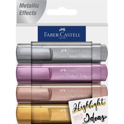 Opakowanie Zakreślacz metaliczny 4 kolory FABER CASTELL