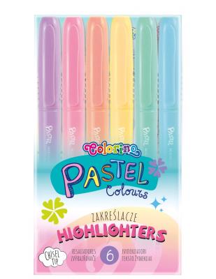 Opakowanie Zakreślacze 6 kolorów Pastel Colorino Kids, Patio