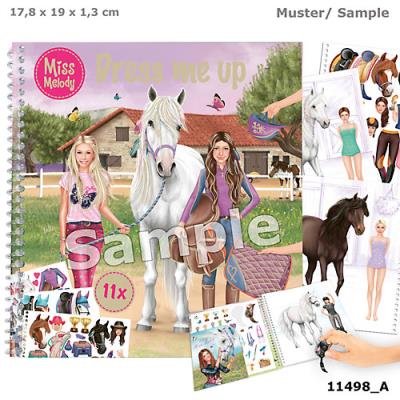 Opakowanie Zestaw Dress me up Miss Melody z naklejkami 11498A