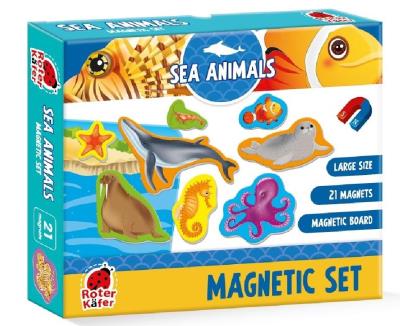 Zestaw magnesów. Morskie zwierzęta. Wydawca: Roter Kafer. SmakLiter.pl Opakowanie Zestaw magnesów. Morskie zwierzęta