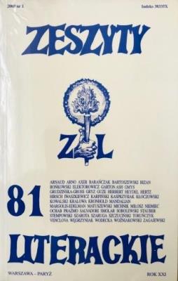 Okładka książki Zeszyty literackie 81 1/2003