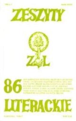 Okładka książki Zeszyty literackie 86 2/2004