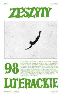 Okładka książki Zeszyty literackie 98 2/2007