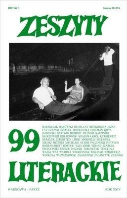 Okładka książki Zeszyty literackie 99 3/2007