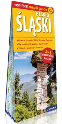 Beskid Śląski; laminowany map&guide (2w1: przewodnik i mapa). Autor: Opracowanie zbiorowe. SmakLiter.pl Okładka książki Beskid Śląski; laminowany map&guide (2w1: przewodnik i mapa)