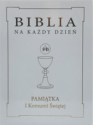 Okładka książki Biblia na każdy dzień. Komunia złoto TW