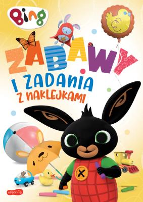 Bing. Zabawy i zadania z naklejkami. Autor: Żmichowska Beata. SmakLiter.pl Okładka książki Bing. Zabawy i zadania z naklejkami