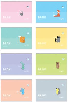 Opakowanie Blok rysunkowy A4/20K B&B Kids Pastel (10szt)