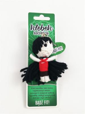 Brelok Kłębek Szczęścia - Bądź fit!. Wydawca: Jawi. SmakLiter.pl Opakowanie Brelok Kłębek Szczęścia - Bądź fit!