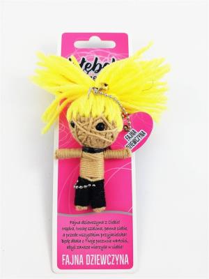 Brelok Kłębek Szczęścia - Fajna dziewucha. Wydawca: Jawi. SmakLiter.pl Opakowanie Brelok Kłębek Szczęścia - Fajna dziewucha