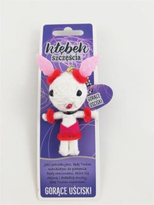 Brelok Kłębek Szczęścia - Gorące uściski. Wydawca: Jawi. SmakLiter.pl Opakowanie Brelok Kłębek Szczęścia - Gorące uściski