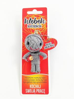 Brelok Kłębek Szczęścia - Kochaj swoją pracę. Wydawca: Jawi. SmakLiter.pl Opakowanie Brelok Kłębek Szczęścia - Kochaj swoją pracę
