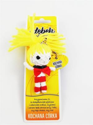 Brelok Kłębek Szczęścia - Kochana Córka. Wydawca: Jawi. SmakLiter.pl Opakowanie Brelok Kłębek Szczęścia - Kochana Córka