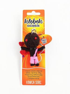 Brelok Kłębek Szczęścia - Łowca serc. Wydawca: Jawi. SmakLiter.pl Opakowanie Brelok Kłębek Szczęścia - Łowca serc
