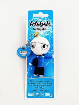 Brelok Kłębek Szczęścia - Nauczyciel Roku. Wydawca: Jawi. SmakLiter.pl Opakowanie Brelok Kłębek Szczęścia - Nauczyciel Roku