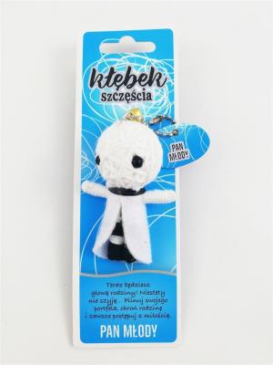 Brelok Kłębek Szczęścia - Pan Młody. Wydawca: Jawi. SmakLiter.pl Opakowanie Brelok Kłębek Szczęścia - Pan Młody