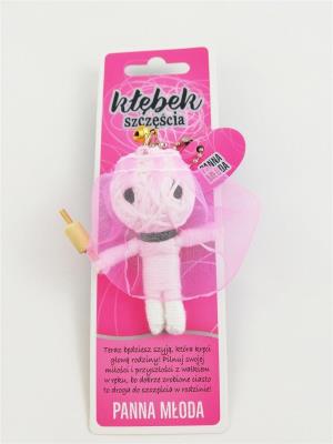 Brelok Kłębek Szczęścia - Panna Młoda. Wydawca: Jawi. SmakLiter.pl Opakowanie Brelok Kłębek Szczęścia - Panna Młoda