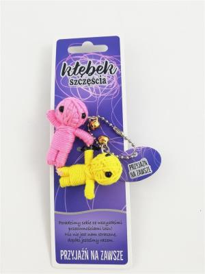 Brelok Kłębek Szczęścia - Przyjaźń na zawsze. Wydawca: Jawi. SmakLiter.pl Opakowanie Brelok Kłębek Szczęścia - Przyjaźń na zawsze