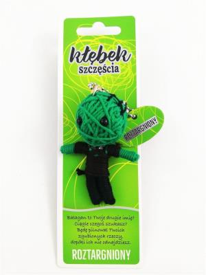 Brelok Kłębek Szczęścia - Roztargniony. Wydawca: Jawi. SmakLiter.pl Opakowanie Brelok Kłębek Szczęścia - Roztargniony