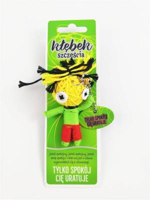 Brelok Kłębek Szczęścia - Tylko spokój Cię uratuje. Wydawca: Jawi. SmakLiter.pl Opakowanie Brelok Kłębek Szczęścia - Tylko spokój Cię uratuje