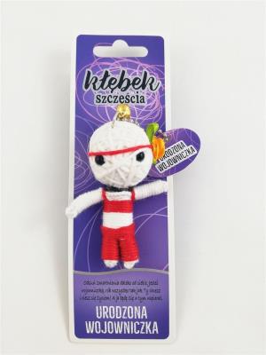 Brelok Kłębek Szczęścia - Urodzona wojowniczka. Wydawca: Jawi. SmakLiter.pl Opakowanie Brelok Kłębek Szczęścia - Urodzona wojowniczka