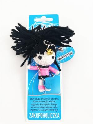 Brelok Kłębek Szczęścia - Zakupoholiczka. Wydawca: Jawi. SmakLiter.pl Opakowanie Brelok Kłębek Szczęścia - Zakupoholiczka