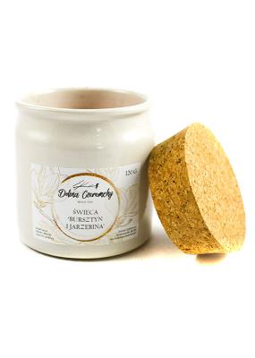 Dolina Czeremchy Świeca bursztyn i jarzębina 110g. Producent: Dolina Czeremchy. SmakLiter.pl Zdjęcie produktu Dolina Czeremchy Świeca bursztyn i jarzębina 110g