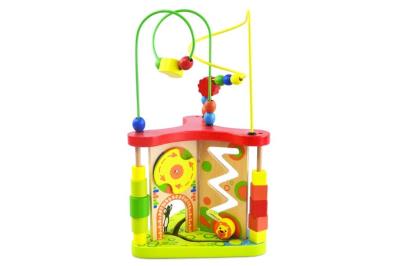 Opakowanie Drewniany trójkąt edukacyjny z labiryntem