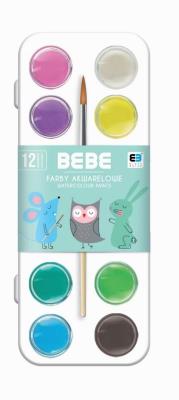 Opakowanie Farby akwarelowe 12 kolorów B&B Kids