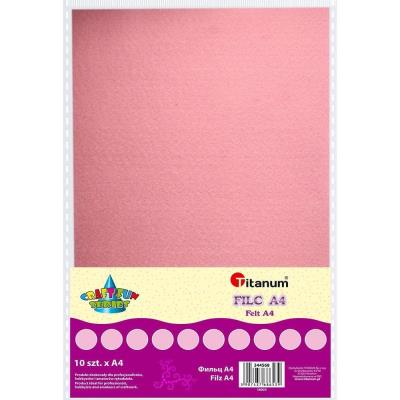Opakowanie Filc A4 jasnoróżowy 10szt