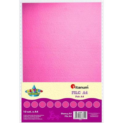 Opakowanie Filc A4 różowy 10szt