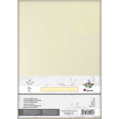 Opakowanie Filc A4 waniliowy 10szt