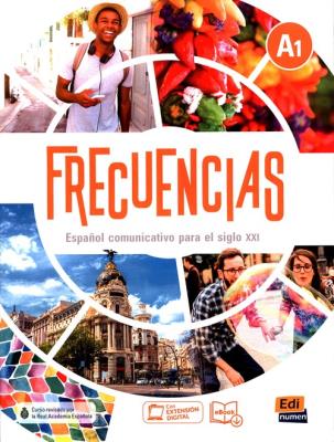 Frecuencias A1 podręcznik + online. Autor:   Praca zbiorowa. SmakLiter.pl Okładka książki Frecuencias A1 podręcznik + online