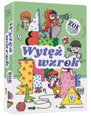 Gra Wytęż wzrok Rok w przedszkolu. Autor: Liput Przemek. SmakLiter.pl Okładka książki Gra Wytęż wzrok Rok w przedszkolu