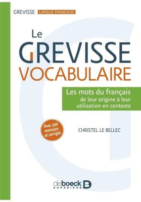 Okładka książki Grevisse vocabulaire Les mots du francais