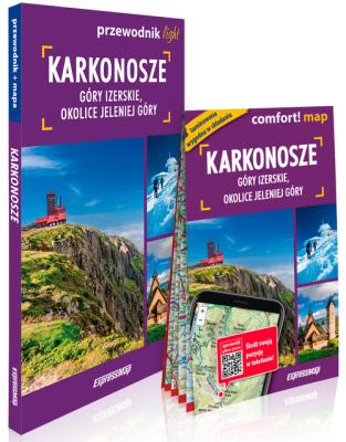 Okładka książki Karkonosze, Góry Izerskie, okolice Jeleniej Góry light: przewodnik + mapa