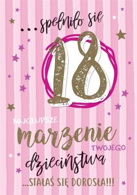 Okładka książki Karnet 18 Te Urodziny PR-064